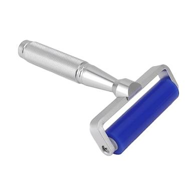 Imagem de Rolo de Filme de Tela, Rolamento de Ferro de Remoção de Poeira, Resistente à Ferrugem, Liga de Alumínio, Silicone, Rolo Manual de Silicone Leve para Fibras (8in)