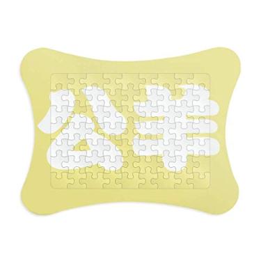 Imagem de Gongyang personagem de sobrenome chinês moldura de quebra-cabeça decoração de imagem ornamento de jogo de quebra-cabeça