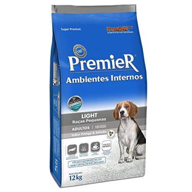 Imagem de Premier Pet Ração Premier Ambientes Internos Light Para Cães Adultos Sabor Frango E Salmão 12Kg