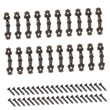 Imagem de Veemoon 1 Conjunto lidar puxadores de gaveta de armário maçaneta da porta do armário decoração vintage puxando alças puxadores antigos renda Caixa Antiguidade decorar botão Liga de Zinco