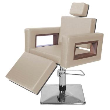 Imagem de Cadeira Poltrona de Cabeleireiro Lisboa Ap Branco Pérola