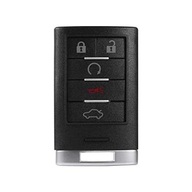 Imagem de Capa para chave Fob de 5 botões - Capa de controle remoto para carro sem chave para Cadillac DTS 2006-2011 CTS 2008-2014 STS 2005-2011 XTS 2013