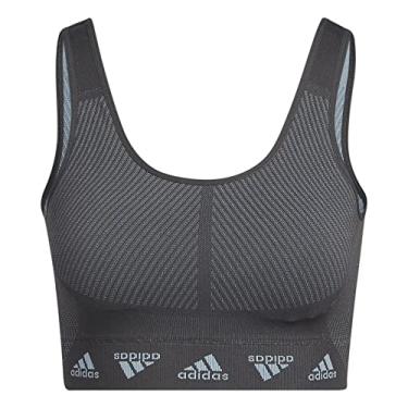 Imagem de adidas Sutiã Aeroknit de suporte leve feminino
