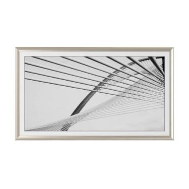 Imagem de Frame My TV Molduras de TV Deco Prismatic - Moldura prata alemã compatível APENAS com Samsung The Frame TV e Pro (32 polegadas, serve para 2021-2025)