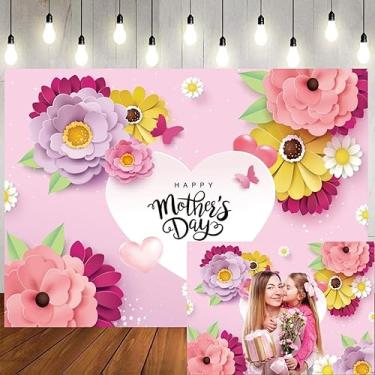Imagem de LTLYH 2,4 x 1,8 m, cenários fotográficos para o Dia das Mães, cenários fotográficos para o Dia das Mães, flores rosa, suprimentos para festa, imagens, banner para estúdio 137