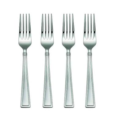 Imagem de Garfos de jantar Oneida Butler Everyday em aço inoxidável 18/0, conjunto com 4, prata