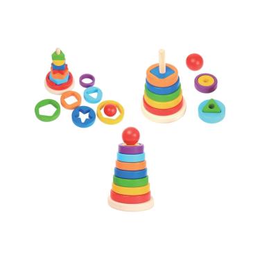 Imagem de Torre Encaixe estimula Concentração  raciocinio lógico