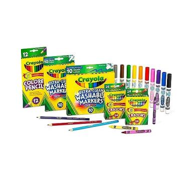 Imagem de Crayola Back To School Supplies for Girls & Boys, Amazon Exclusive Art Set, 80 Piece