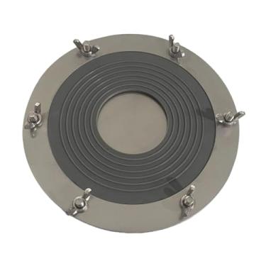 Imagem de predolo Tenda fogão jack tenda flanela piscando queimador de madeira tubo de combustão montagem telhado tubo de ventilação piscando para garagens, cinza