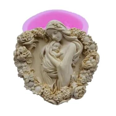 Imagem de Redxin Mold Molde de vela de silicone para bebê anjo virgem maria presente dia das mães sabonete artesanal, velas, chocolate, doces, fazer bolos