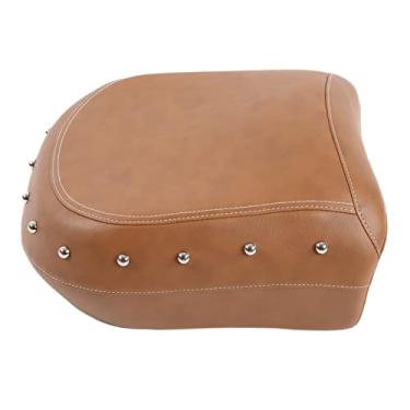 Imagem de Assento Traseiro Motocicleta Sela Assento do Passageiro Com Pinos Brilhantes Substituição para Chefe Indiano Cavalo Escuro 2016 a 2021 (Marrom)