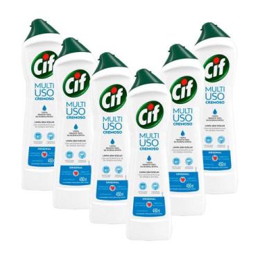 Imagem de Kit 6 Limpadores CIF Cremoso Original 450ml