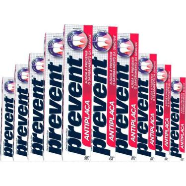 Imagem de Kit 10 Pasta De Dentes Prevent Antiplaca 90 G