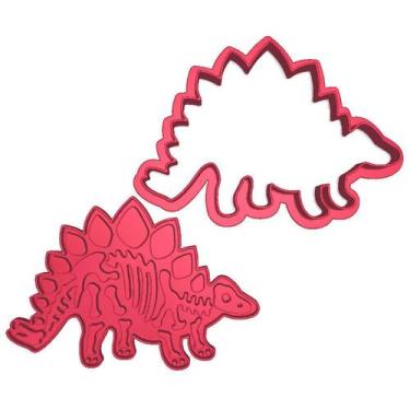 Imagem de Cortador Marcador Fóssil Dinossauro Estegossauro Osso - DOCE IMPRESSO,