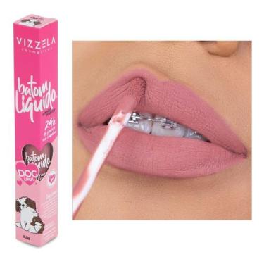 Imagem de Batom Vizzela Líquido Matte Dog Lovers Vegano Não Craquela, Shih Tzu