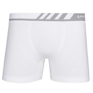 Imagem de Cueca Boxer Em Microfibra Sem Costura Lupo Ref 671- 1 Unidade Branca, 