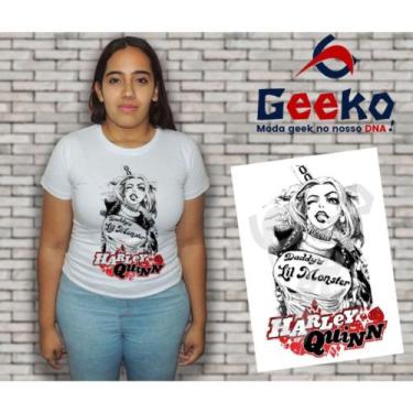 Imagem de Baby Look Arlequina - Harley Quinn - Geeko, Branco, P