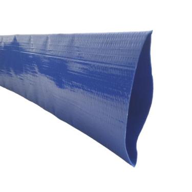 Imagem de Rolo de 200 Metros de Mangueira Chata Flat Azul 2 Polegadas Irrigação 