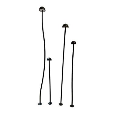 Imagem de Luminária De Jardim Nordecor Gobe 6614 Led Bivolt Preto 3000k Luz Amarela