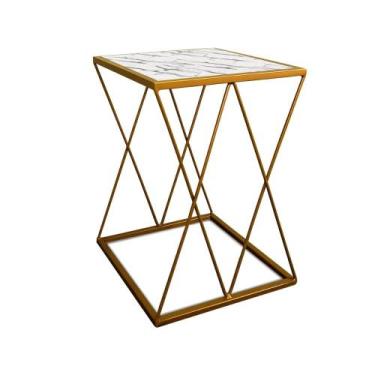 Imagem de Mesinha Lateral Alta Moderna p/ Decoração Sala Quarto Colima - Loja da