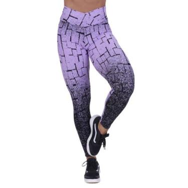 Imagem de Legging Fitness Feminina Recortes Degrade Cós Transpassado - Orbis Fit