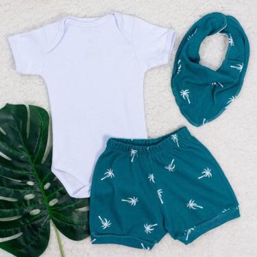 Imagem de Conjunto curto com bandana minimalista verde - Era Uma Vez, 0-3M