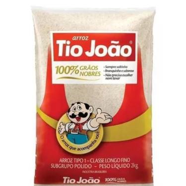 Imagem de Arroz branco tipo 1 pacote com 2kg Tio João