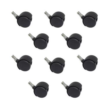 Imagem de Rodízio para Mocho sem Bucha Pvc (Preto) Kit 10 - SQD