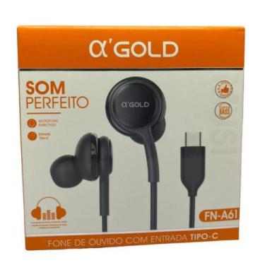 Imagem de Fone de Ouvido Tipo C Para Celular Com Microfone A gold FN-A61 - A'Gol