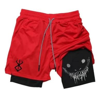 Imagem de Shorts Masculino Dry Fit Compressão Skinny para Esportes Treino Academ