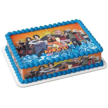 Imagem de Papel arroz e faixa decorativa para bolo festa aniversário mangá - Cat