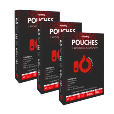 Imagem de Plastico Plastificação 300 Grafity 3 Cento A5 (154x216mm) 0,05mm 125 M