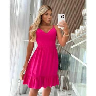 Imagem de Vestido Feminino Evangelico Curto Estampa Borboleta Bojo - BC Girls, Ú
