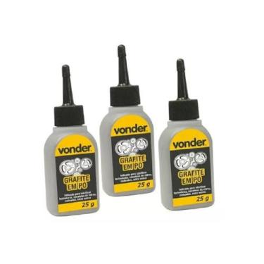 Imagem de Grafite Em Pó Lubrificante Uso Geral Cadeados Fechaduras Canaletas de 