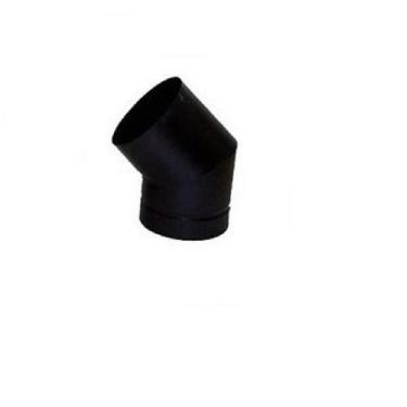 Imagem de Curva 200mm 45 Comp. 160mm Preto Textura - Metávila