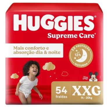 Imagem de Huggies – Fralda Descartável Supreme Care Tamanho XXG com 54 Unidades
