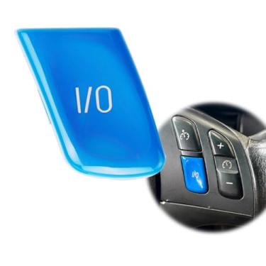 Imagem de Interruptor de botão IO de controle de volante ABS para carro para BMW Série 3 E46 M3 1998-2004 Botão E/S (botão I/O azul)