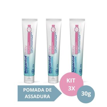 Imagem de Kit com 3 Cremes Pomada de Assadura 30gr Cada - Bepantol