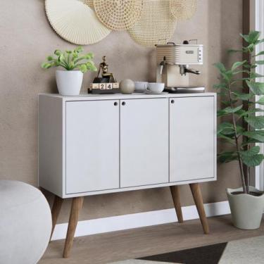 Imagem de Aparador Buffet Cantinho do Café Sala Cozinha Móveis Bonatto, Branco