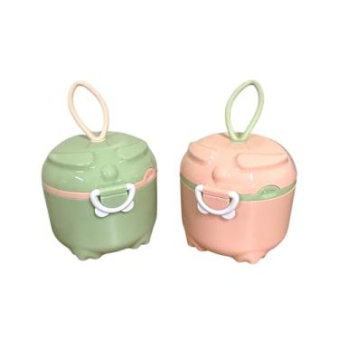 Imagem de Porta Leite Em Pó Infantil Viagem Com Dosador Funcional (rosa)