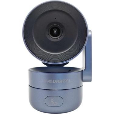 Imagem de Câmera Inteligente Wifi NovaDigital 360 4MP Hd Smart Com Botão De Chamada CS-Call ONVIF Tuya Smart Life Compatível com Alexa e Google Cinza