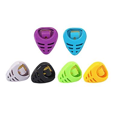 Imagem de Newmind Caixa com 6 guitarras coloridas com palete para caixa