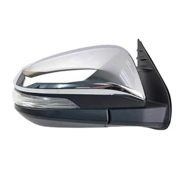 Imagem de Compatível para Toyota Hilux 2015 Esquerda e Direita Acessórios para Carro Espelho Lateral Conjunto Retrovisor Automático Elétrico Dobrável LED Sinal de Volta(5 Wire Right-01)