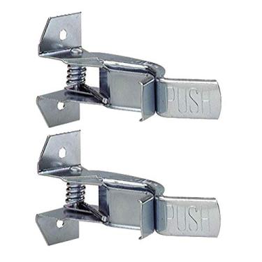 Imagem de Wideskall Suporte de parede de metal resistente com grampo de mola para armário de garagem, vassouras e esfregões, suporte de parede (pacote com 2)