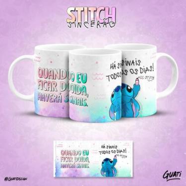 Imagem de Caneca do Stitch Sincero frases que toda pessoa irônica tem! - Pammy S