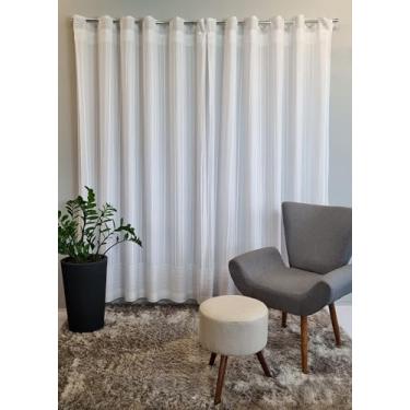 Imagem de CORTINA DE RENDA COM FORRO CLÁSSICA BRANCA OLIMPIA 3,50M X 2,20M