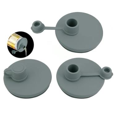 Imagem de Tampa de bico de vidro Mason Jar – Tampa flip de frasco de vidro de boca larga, tampas de conserva de silicone de grau alimentício de boca grande, bebe, despeje, armazene, tampas reutilizáveis à prova