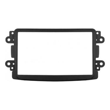 Imagem de Moldura para central multimidia MP5 7 pol 2 din duster kwid oroch logan sandero 2007 A 2014