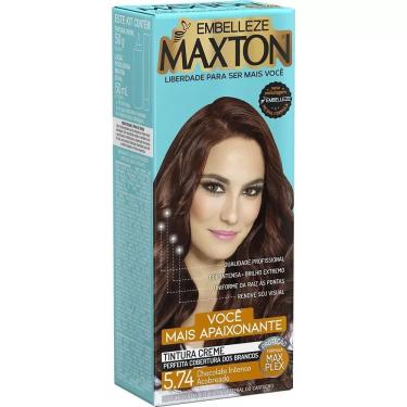 Imagem de Tinta de Cabelo Maxton Mini Kit 5.74 Chocolate Acobreado