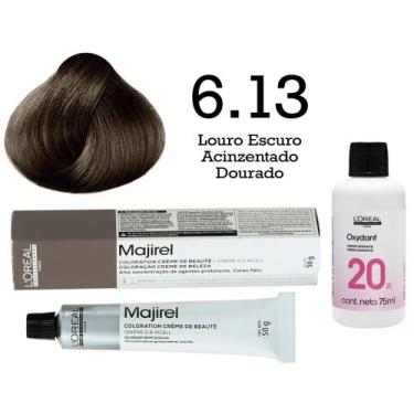 Imagem de Coloração Majirel 6.13 Louro Escuro Acinzentado Dourado + Emulsão Oxi 